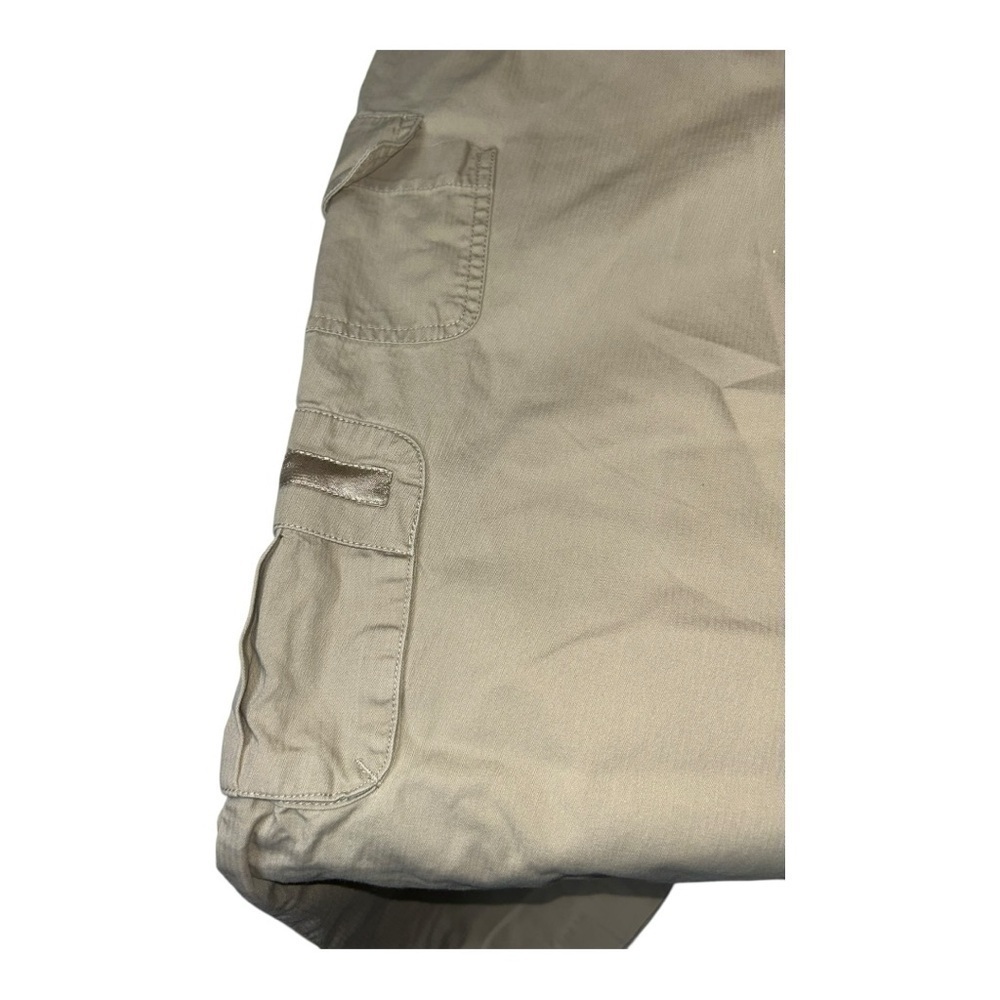 Cato Women Pants 8 Beige Capri Rhinestone City Contemporary Stretch Cargo Modern - Picture 9 of 12